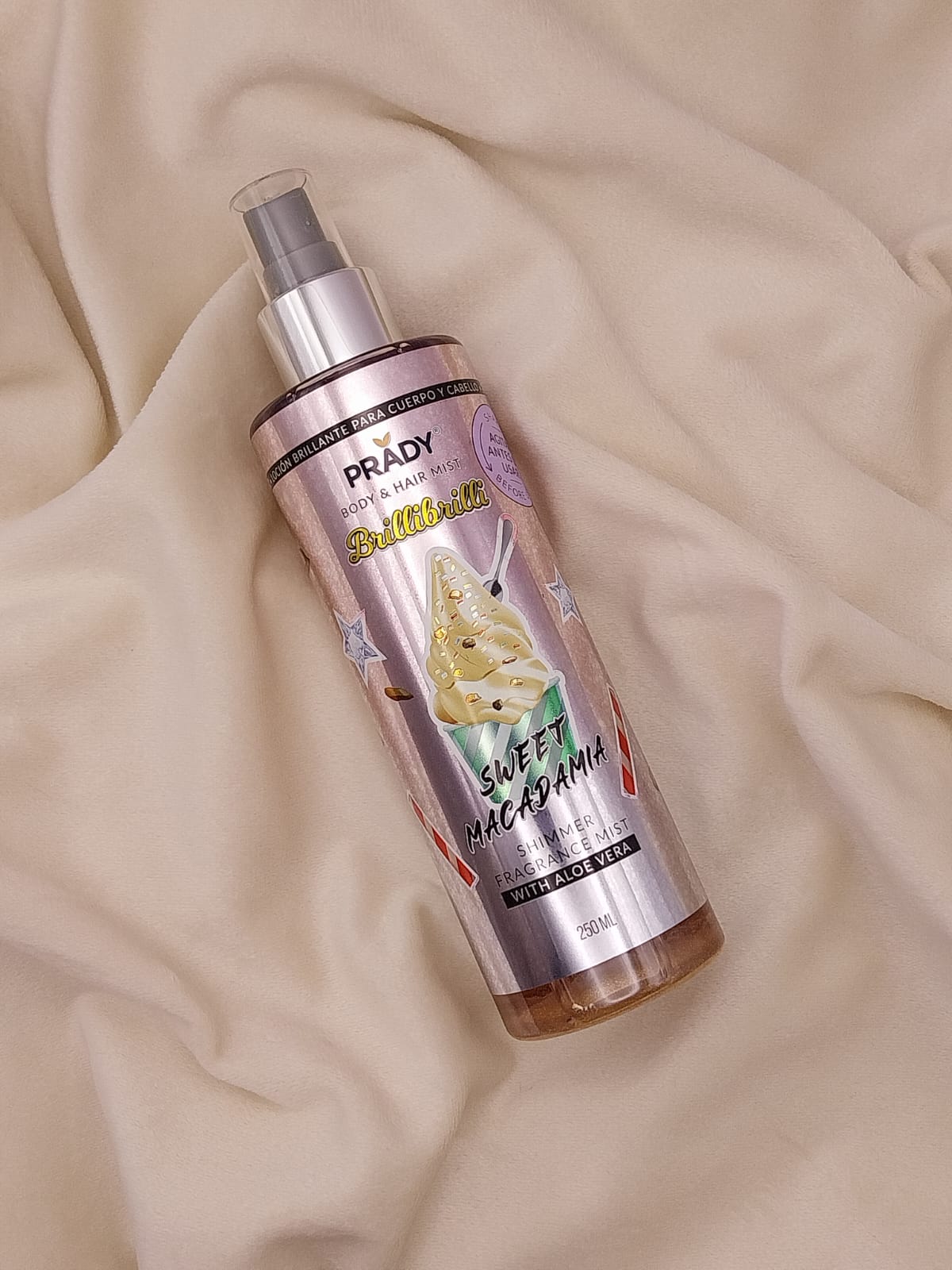 Brume Scintillante Sweet Macadamia Prady 250 ml